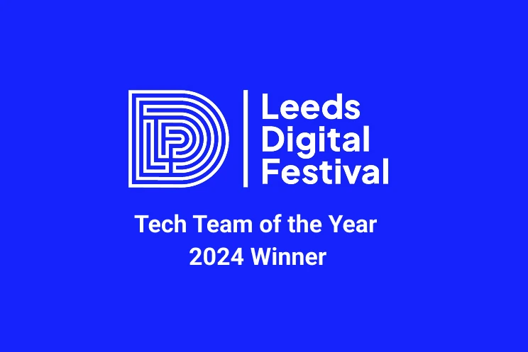 Leeds Digital Festival Best Tech Place to Work 2024 Winner award